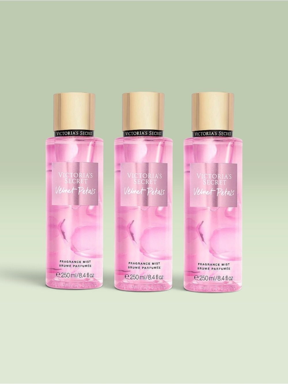 Victoria's Secret VELVET PETALS Fragrance Mist ~ 8.4 fl.oz. ( Lot of 3 )